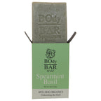 BO's Natural Spearmint Basil Men’s BOdy Bar Soap – Cold-Process Soap with No Harsh or Synthetic Ingredients