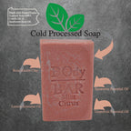 BO's Natural Mint Citrus Men’s BOdy Bar Soap – Cold-Process Soap with No Harsh or Synthetic Ingredients