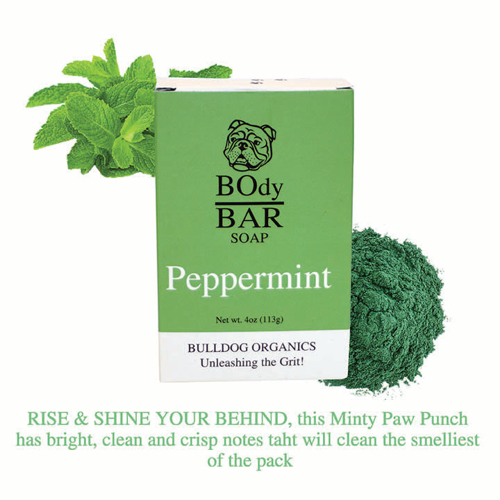 POUND PACK BO's Natural Peppermint Men’s BOdy Bar Soap – Cold-Process Soap with No Harsh or Synthetic Ingredients