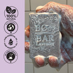6 Pack of 6 - BO's Natural Lavender BOdy Bar Soap – Cold-Process Soap with No Harsh or Synthetic Ingredients