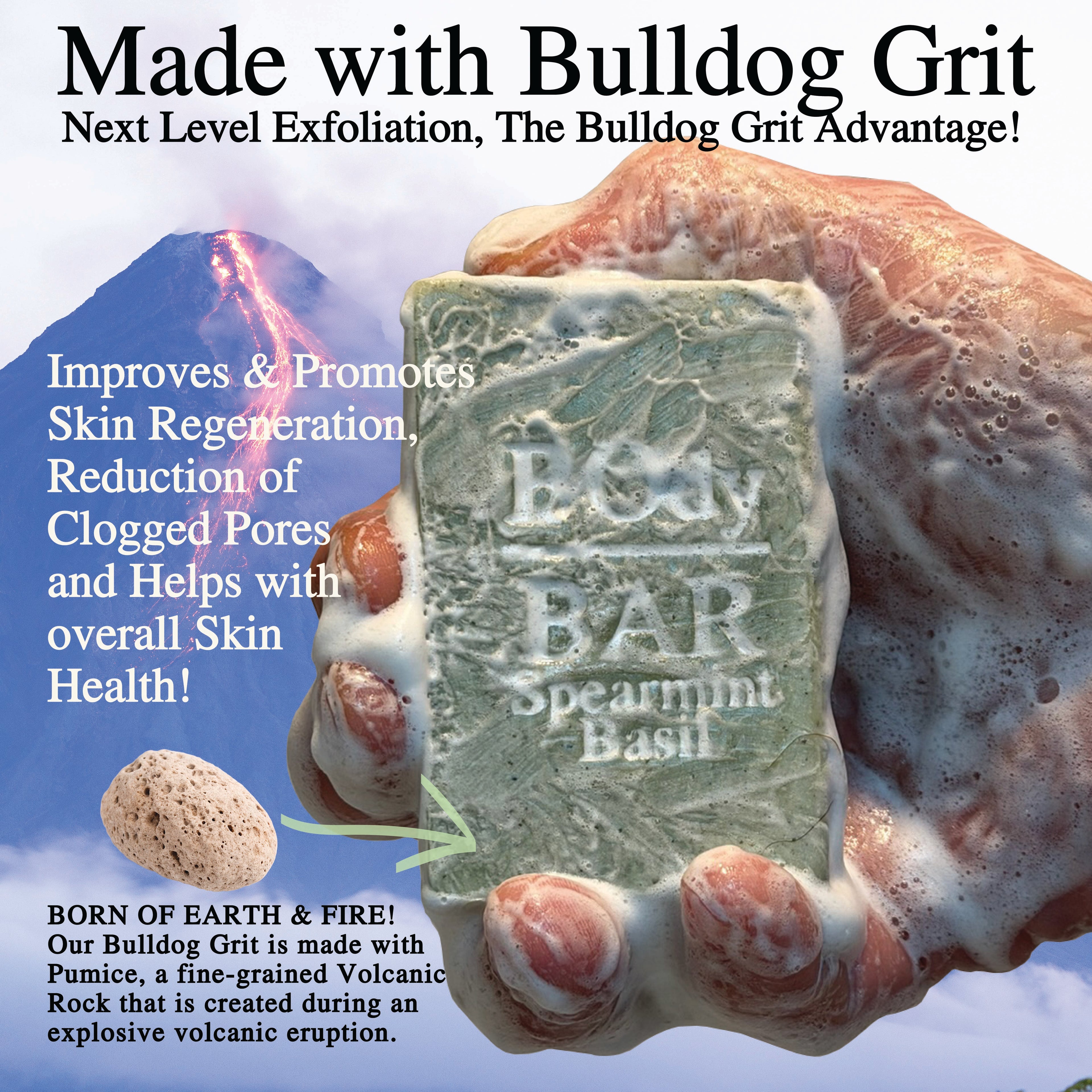 BO’s VARIETY POUND PACK, Natural Men's BOdy Bar Soap - Cold Process Soaps with NO HARSH or SYNTHETIC Ingredients - Spearmint Basil, Lavender Mint, Peppermint & Citrus Mint (4oz, 4-Pack)