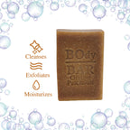 Pack of 6 - BO's Natural Orange Patchouli Men’s BOdy Bar Soap – Cold-Process Soap with No Harsh or Synthetic Ingredients