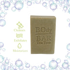 BO's Natural Tea Tree Men’s BOdy Bar Soap – Cold-Process Soap with No Harsh or Synthetic Ingredients