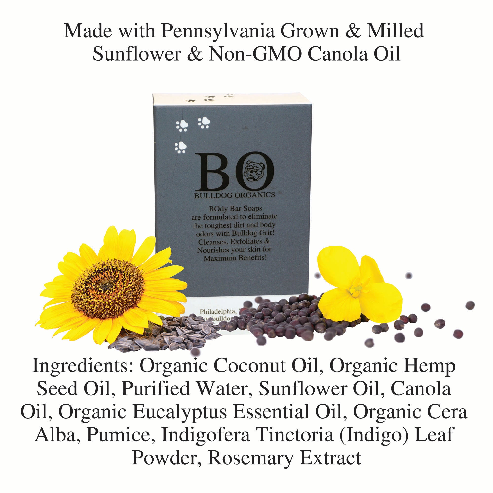 POUND PACK BO's Natural Eucalyptus Men’s BOdy Bar Soap – Cold-Process Soap with No Harsh or Synthetic Ingredients