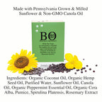 Pack of 6 - BO's Natural Peppermint Men’s BOdy Bar Soap – Cold-Process Soap with No Harsh or Synthetic Ingredients