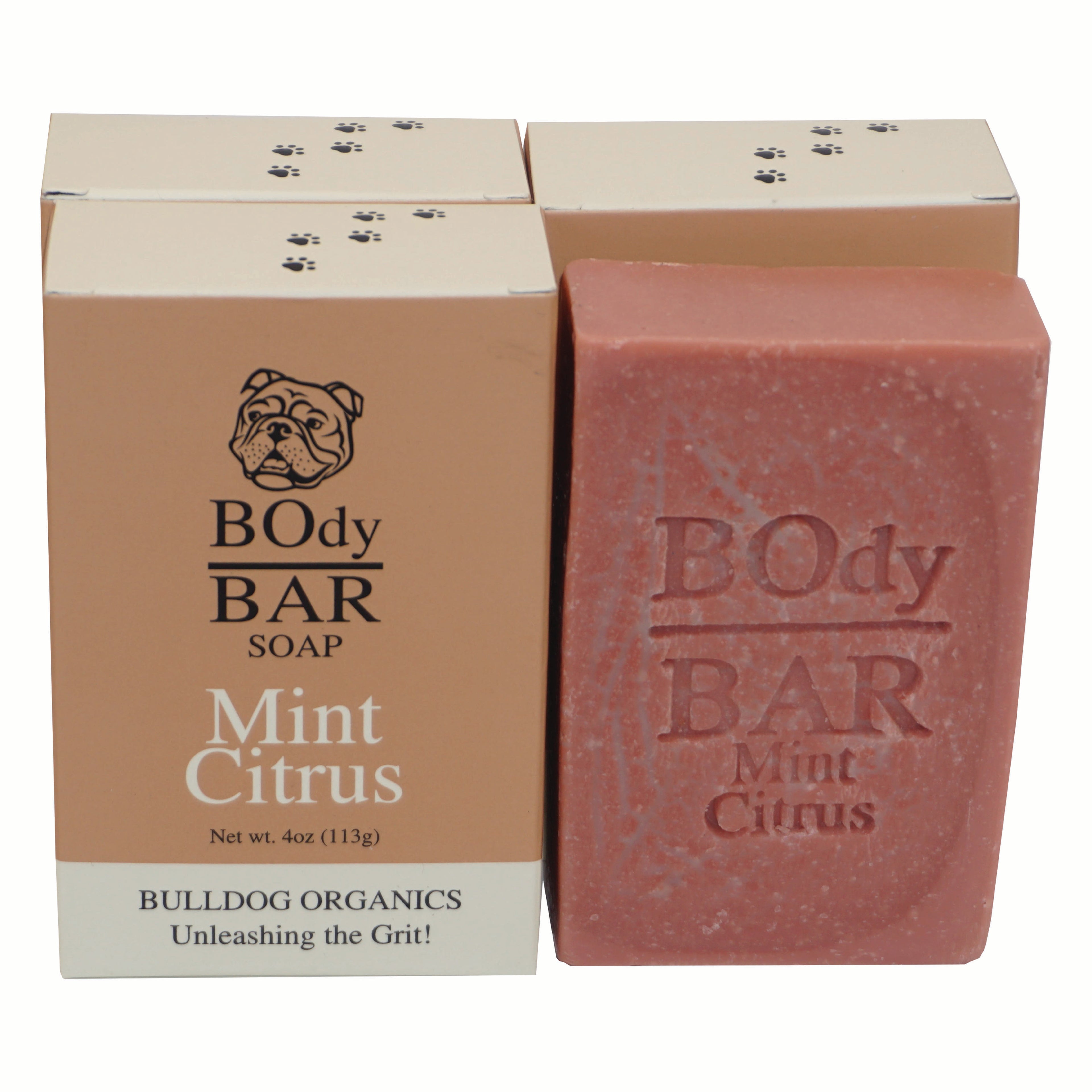 POUND PACK BO's Natural Mint Citrus Men’s BOdy Bar Soap – Cold-Process Soap with No Harsh or Synthetic Ingredients