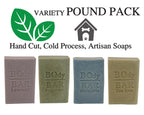 VARIETY POUND PACK NO. 1, Natural Men's BOdy Bar Soap - Cold Process Soaps with NO HARSH or SYNTHETIC Ingredients