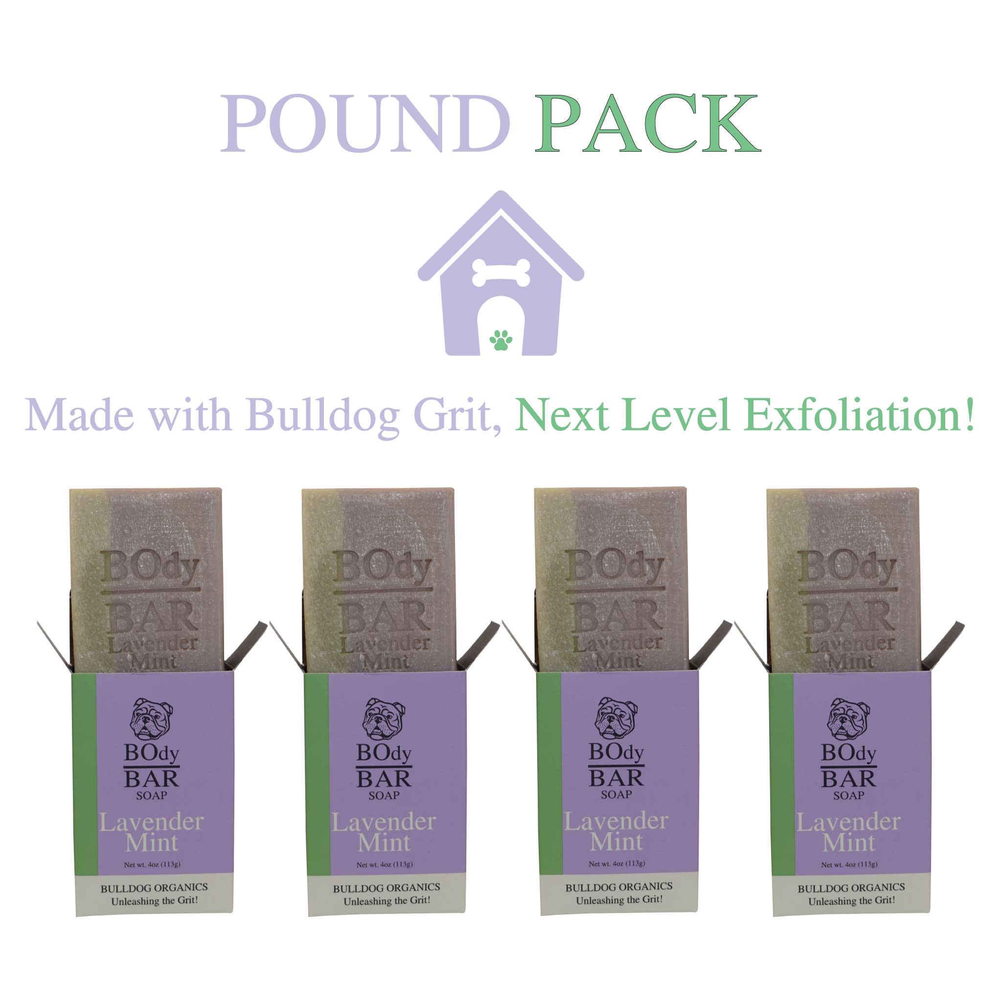 POUND PACK Natural Lavender Mint BOdy Bar Soap