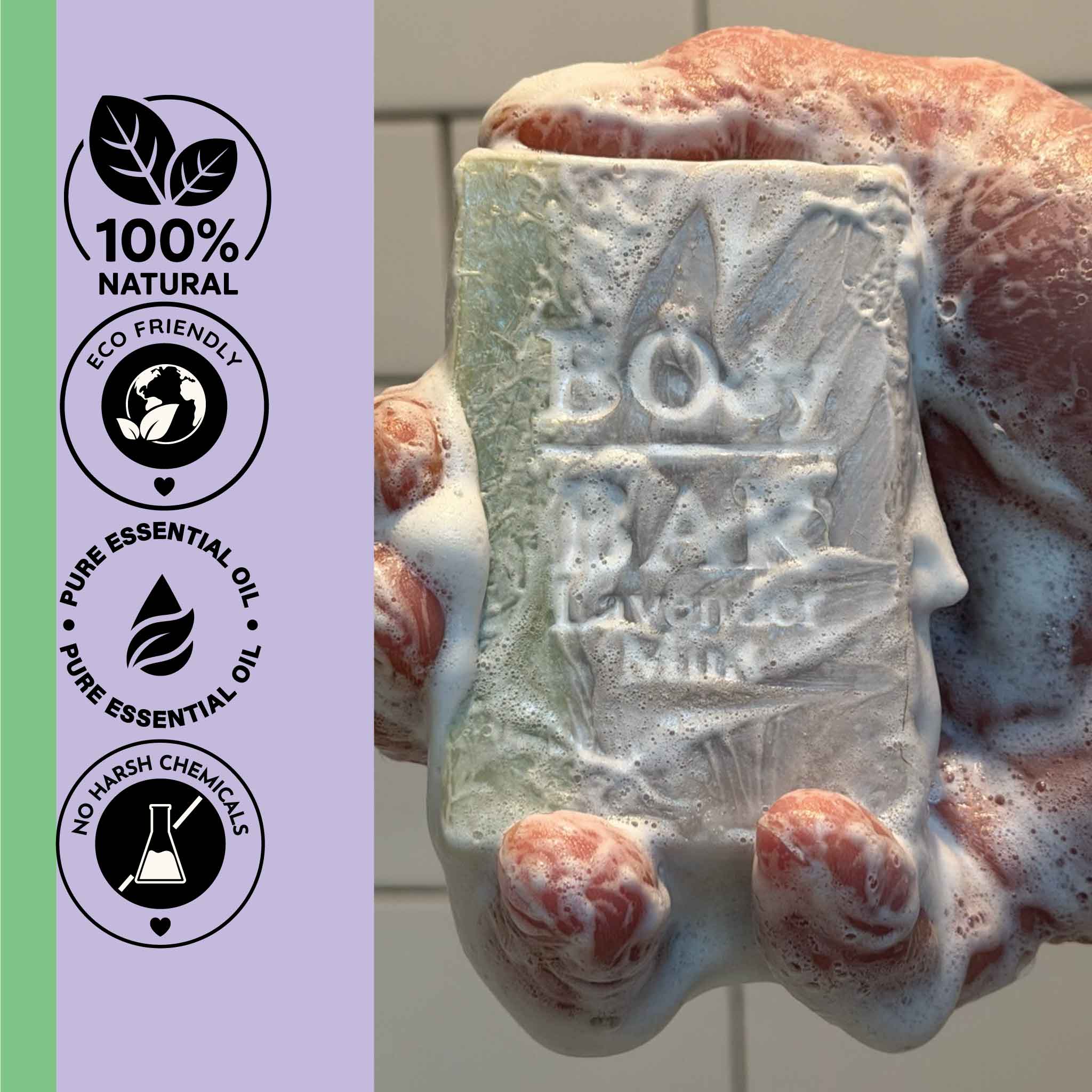 POUND PACK Natural Lavender Mint BOdy Bar Soap