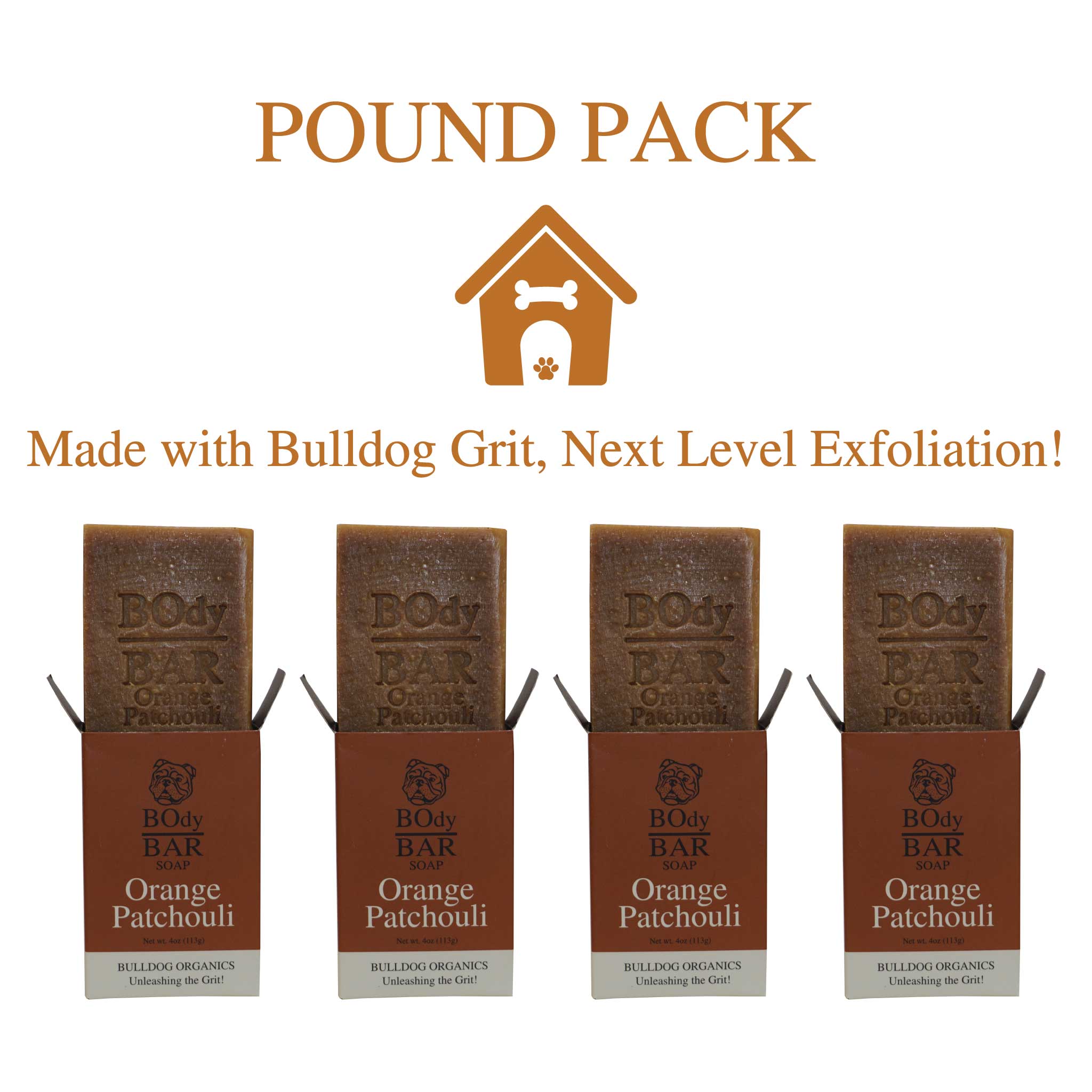 POUND PACK Natural Orange Patchouli BOdy Bar Soap