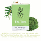 BO's Natural Tea Tree Men’s BOdy Bar Soap – Cold-Process Soap with No Harsh or Synthetic Ingredients