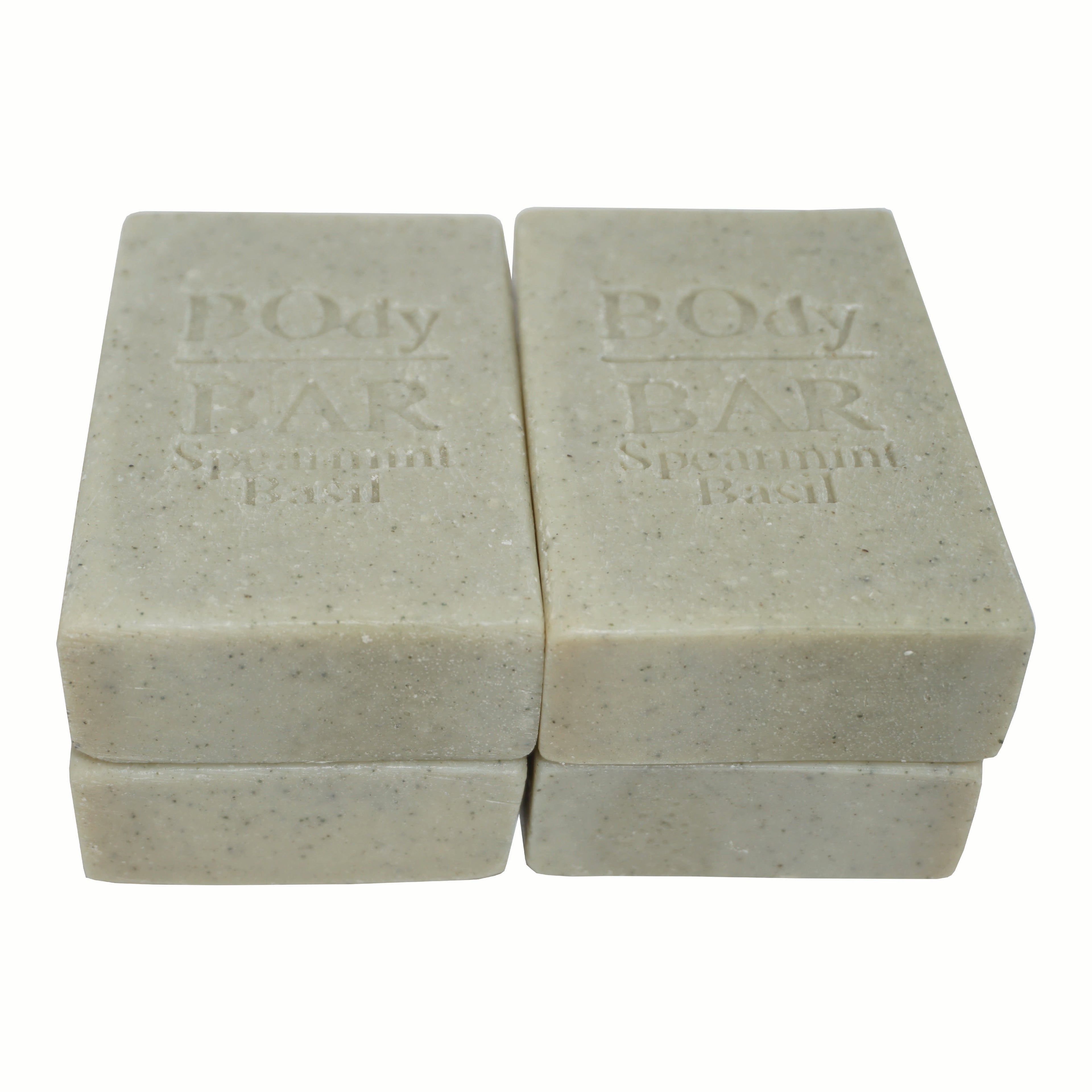 POUND PACK BO's Natural Spearmint Basil Men’s BOdy Bar Soap – Cold-Process Soap with No Harsh or Synthetic Ingredients