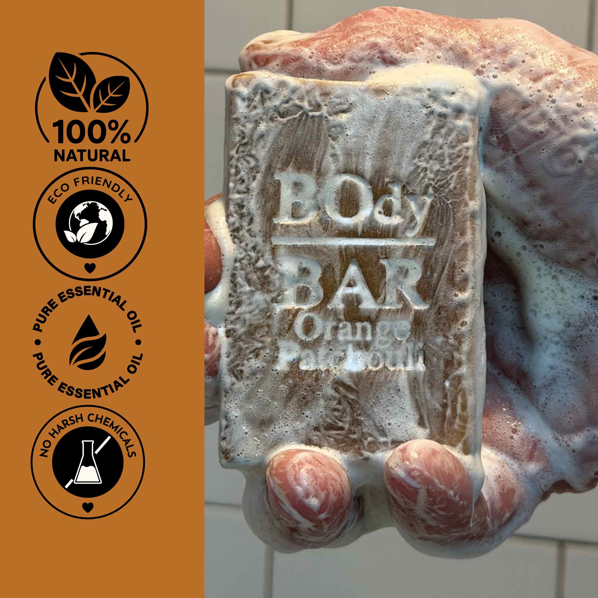 Natural Orange Patchouli BOdy Bar Soap