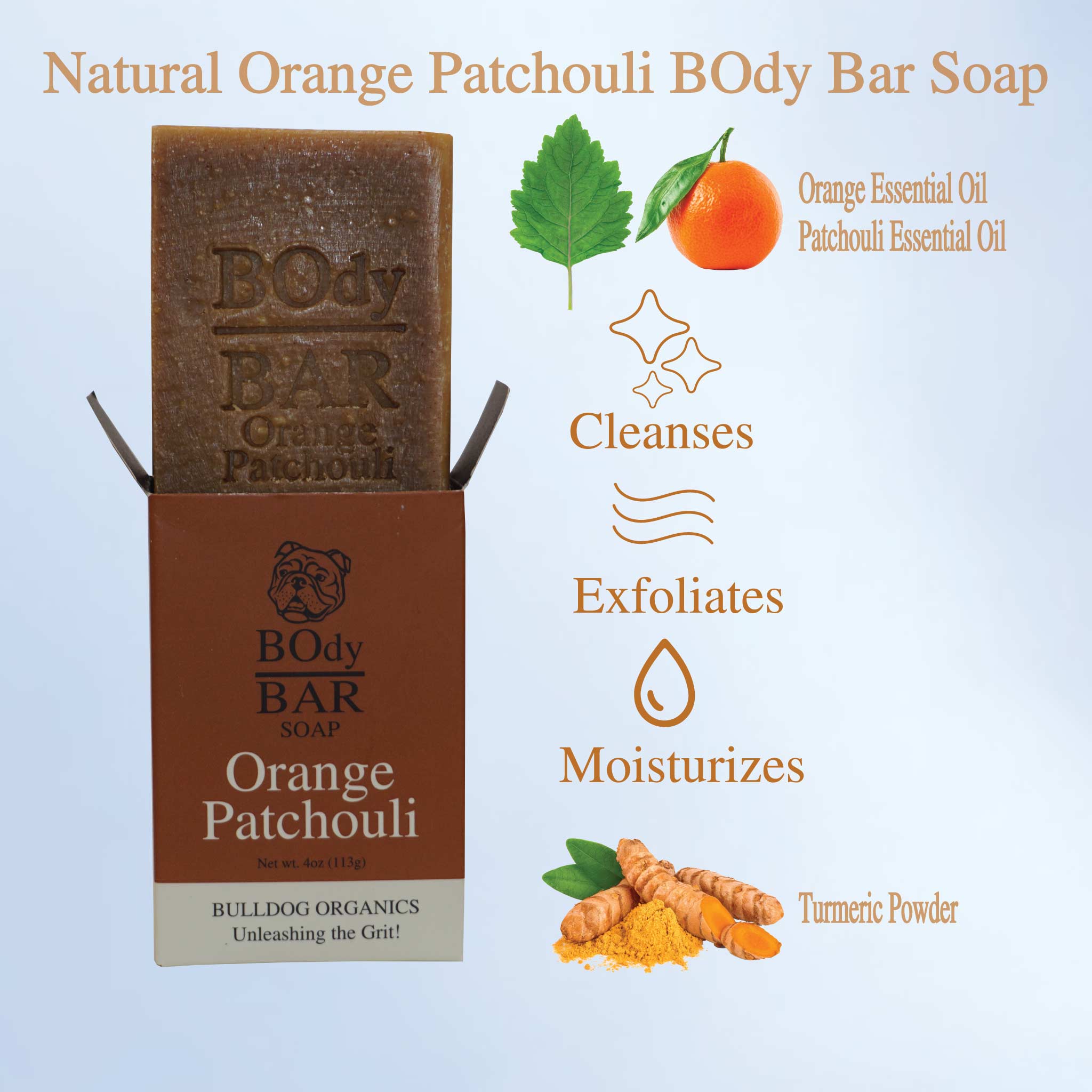 Natural Orange Patchouli BOdy Bar Soap
