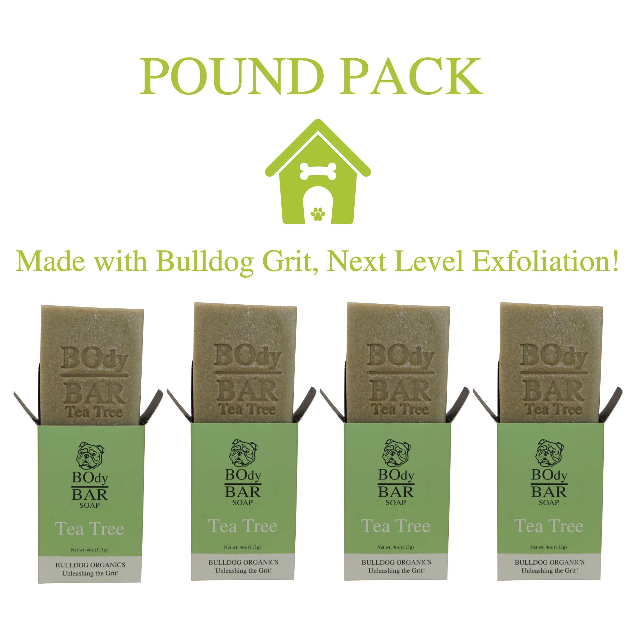 POUND PACK Natural Tea Tree BOdy Bar Soap