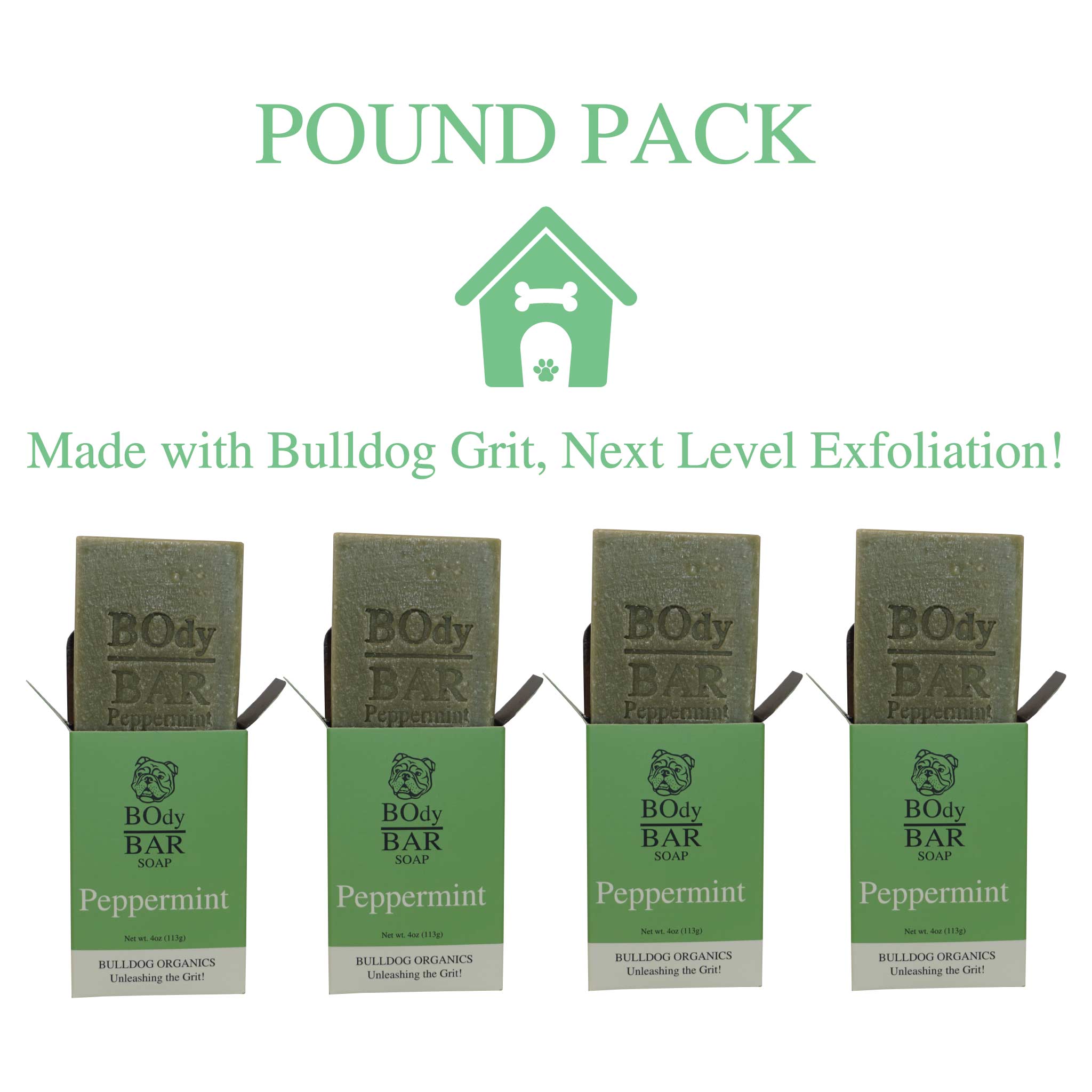 POUND PACK Natural Peppermint BOdy Bar Soap